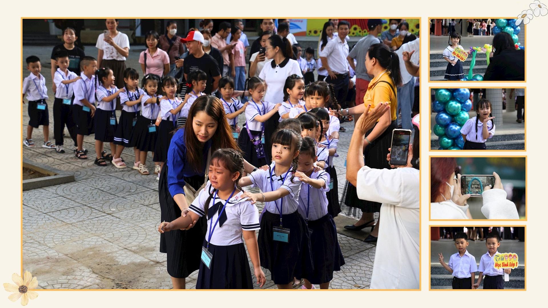 Rộn ràng ngày đầu đến trường của học sinh lớp 1