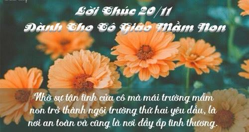 Những lời chúc 20/11 cho cô giáo mầm non hay, ngắn gọn, ý nghĩa