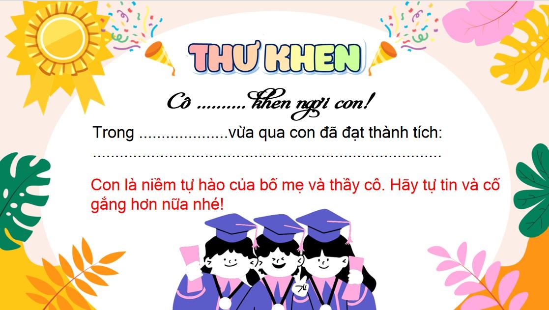 Mẫu thư khen học sinh tiểu học file word