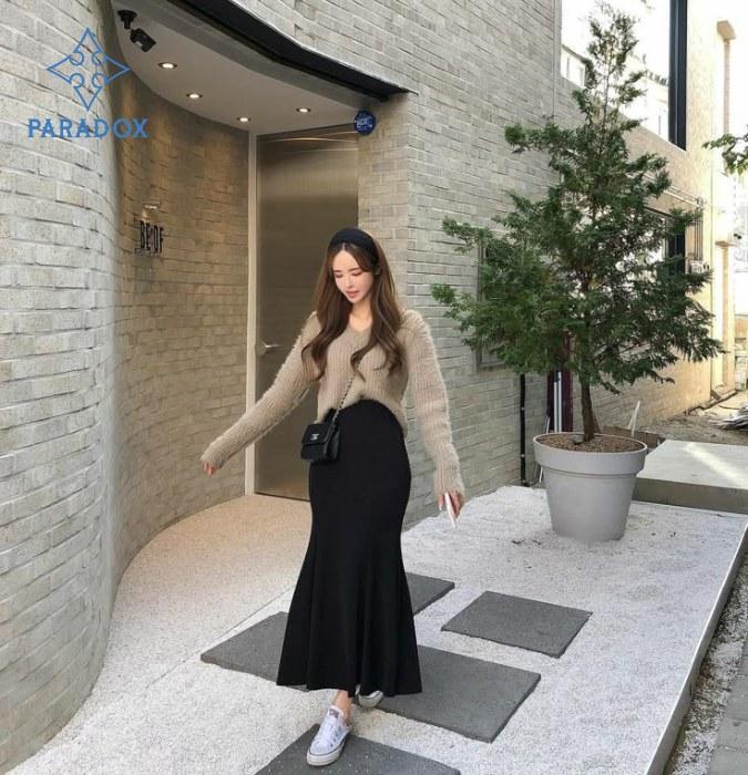 Chân váy đuôi cá phối với áo gì thời trang và phong cách