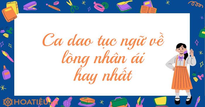 Ca dao tục ngữ về lòng nhân ái hay nhất