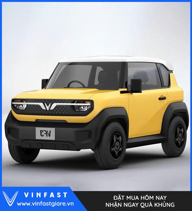 Vinfast VF3 Màu Vàng Giá Lăn Bánh Thông Số Tính Năng