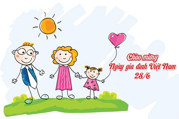 Top 20+ mẫu thiệp chúc mừng ngày Gia đình Việt Nam đẹp