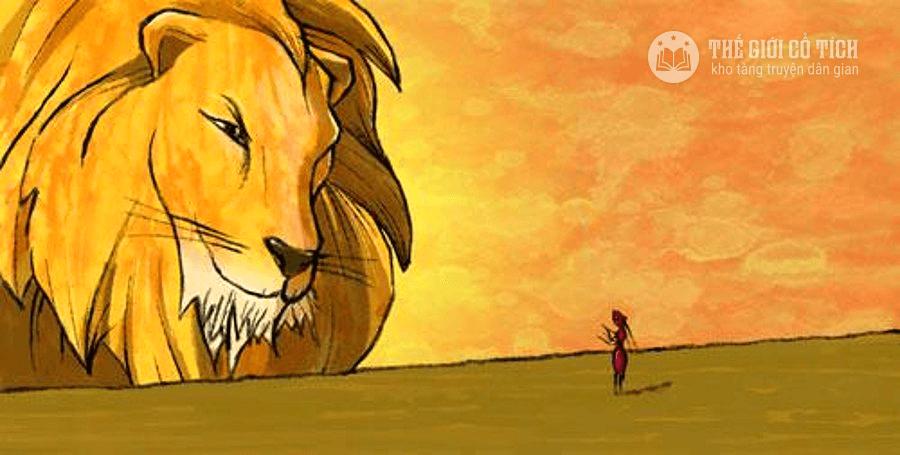 Truyện ngụ ngôn về tình bạn: SƯ TỬ VÀ KIẾN CÀNG