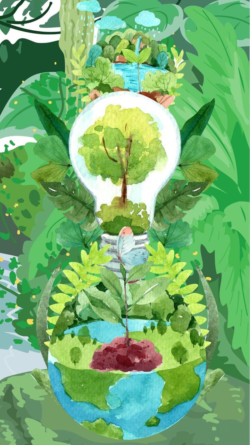 Vẽ tranh gửi tương lai xanh 2050 độc đáo, sáng tạo