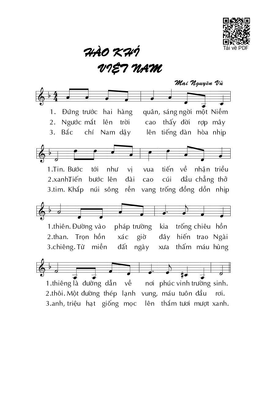 Hào Khí Việt Nam: Lời Ca, Hợp Âm & Sức Mạnh Tinh Thần Dân Tộc