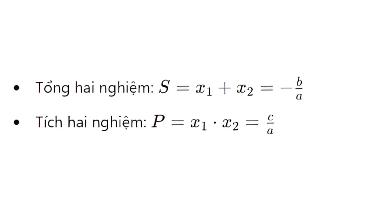 Định lý Viet và những ứng dụng, bài tập liên quan