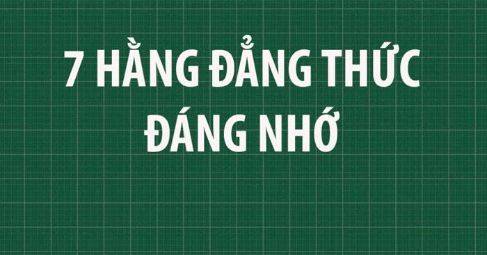 Bài tập hằng đẳng thức lớp 8                                   Ôn tập Toán 8 (Có đáp án)