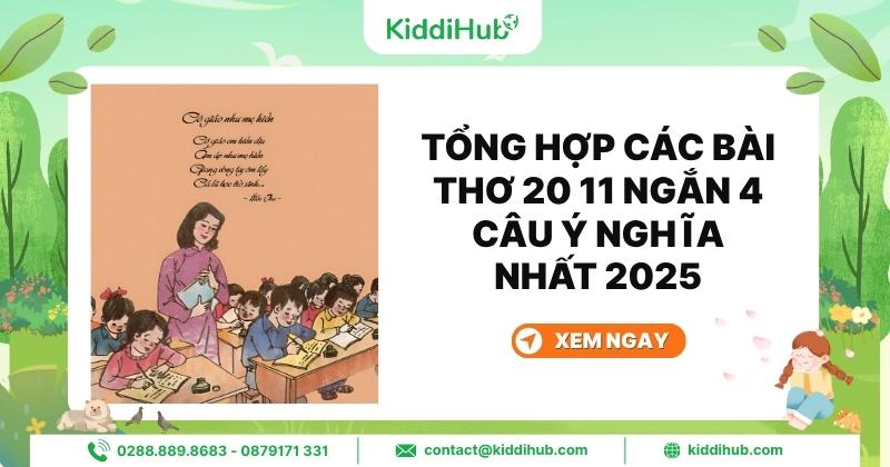 Tổng hợp các bài thơ 20/11 ngắn 4 câu ý nghĩa nhất 2025