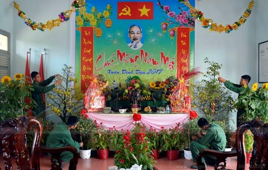 Trang trí bàn thờ tết trong quân đội đẹp và ý nghĩa