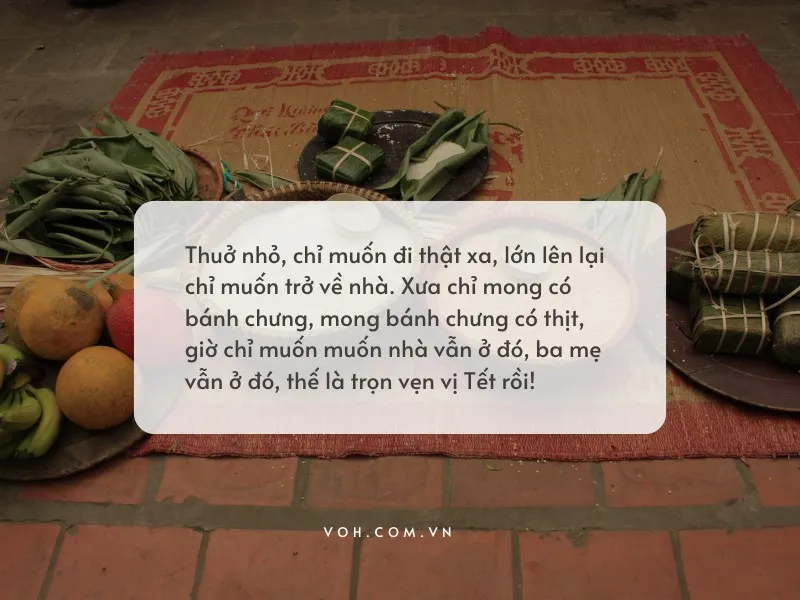 70 stt bánh chưng, cap gói bánh chưng, bánh tét ngày Tết