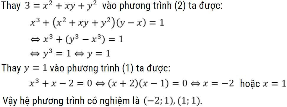 Các bài toán giải hệ phương trình lớp 9