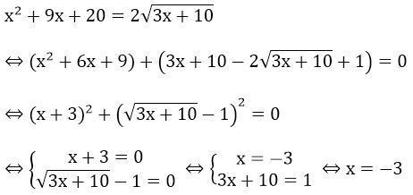 Giải bài tập bất phương trình chứa căn dạng 2