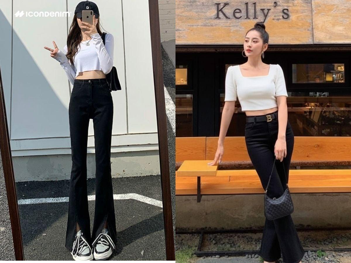 Quần Ống Loe Đen Phối Với Áo Gì? 20+ Cách Mix Đồ Chuẩn Trend