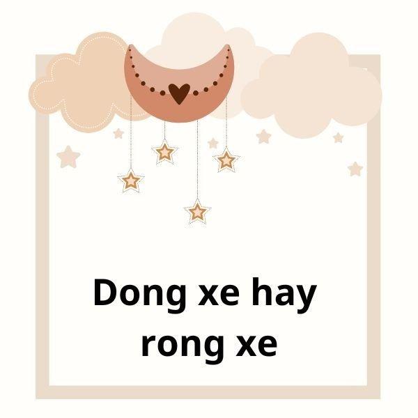 Phân Biệt Chuẩn Xác Ý Nghĩa Dong Xe Hay Rong Xe