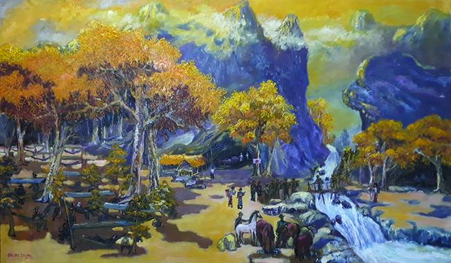 Viết kết nối với đọc bài Lá đỏ