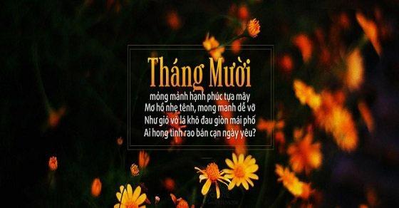 Thơ về tháng 10 hay, lãng mạn và tâm trạng nhất