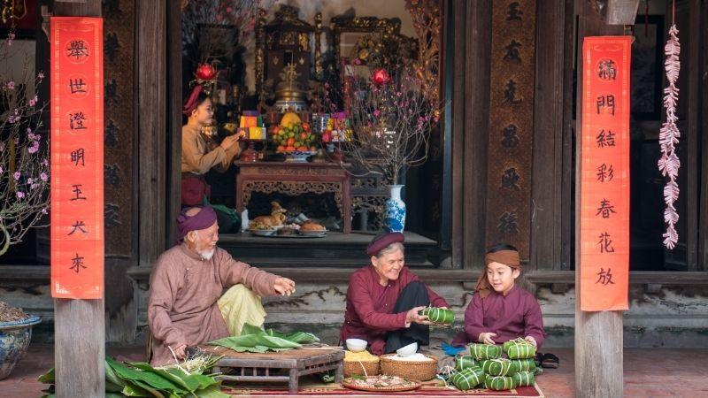 40+ Bài Thơ Bánh Chưng, Bánh Tét đong đầy hương vị Tết