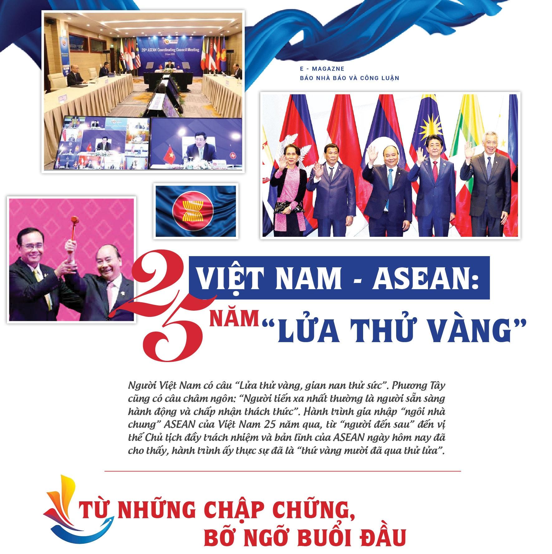 Việt Nam - ASEAN: 25 năm- “Lửa thử vàng”
