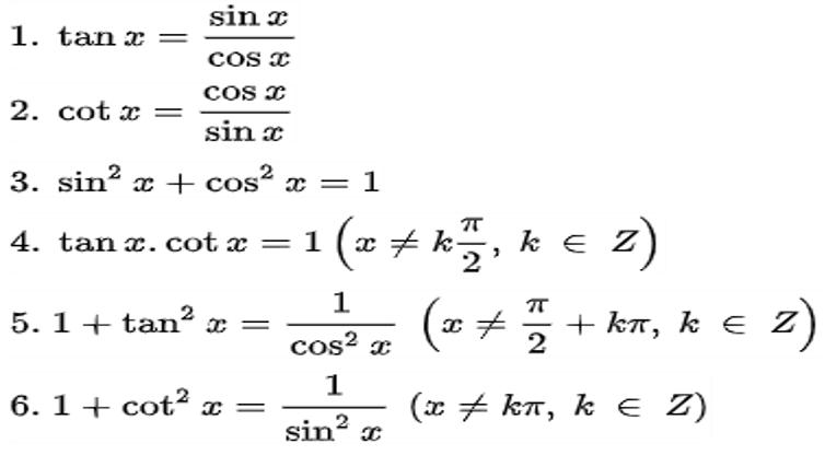 Công thức lượng giác lớp 11 cơ bản – nâng cao