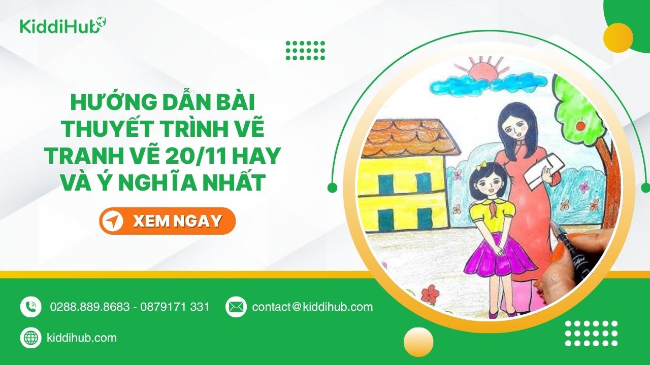 Hướng dẫn bài thuyết trình vẽ tranh vẽ 20/11 hay và ý nghĩa nhất