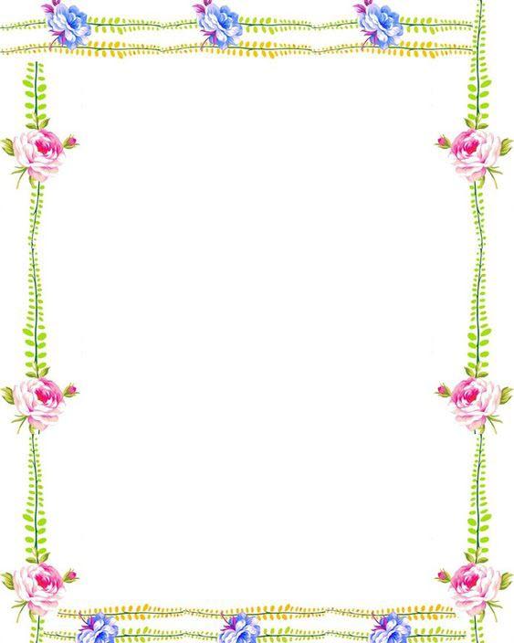 Mẫu trang trí viền giấy A4 cực đẹp