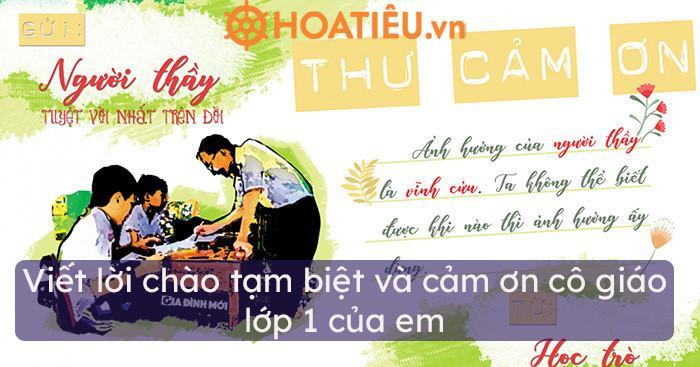 Lời Cảm Ơn Cô Giáo Lớp 1: Gửi Trọn Tình Yêu Thương
