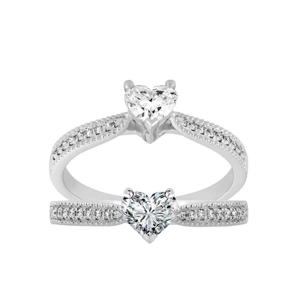 6+ mẫu nhẫn kim cương trái tim - Vẻ đẹp của tình yêu vĩnh cửu