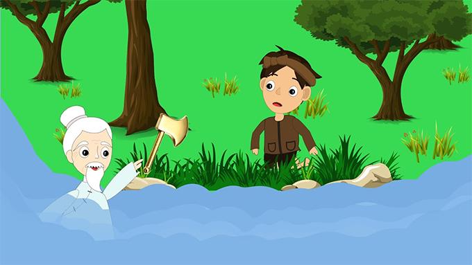 Truyện cổ tích ba lưỡi rìu phiên bản song ngữ Việt Anh hay nhất