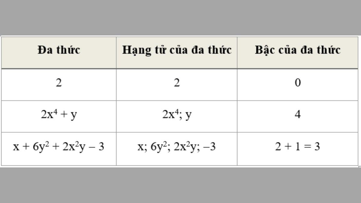 Đa thức là gì? Lý thuyết về đa thức và bài tập ví dụ có lời giải