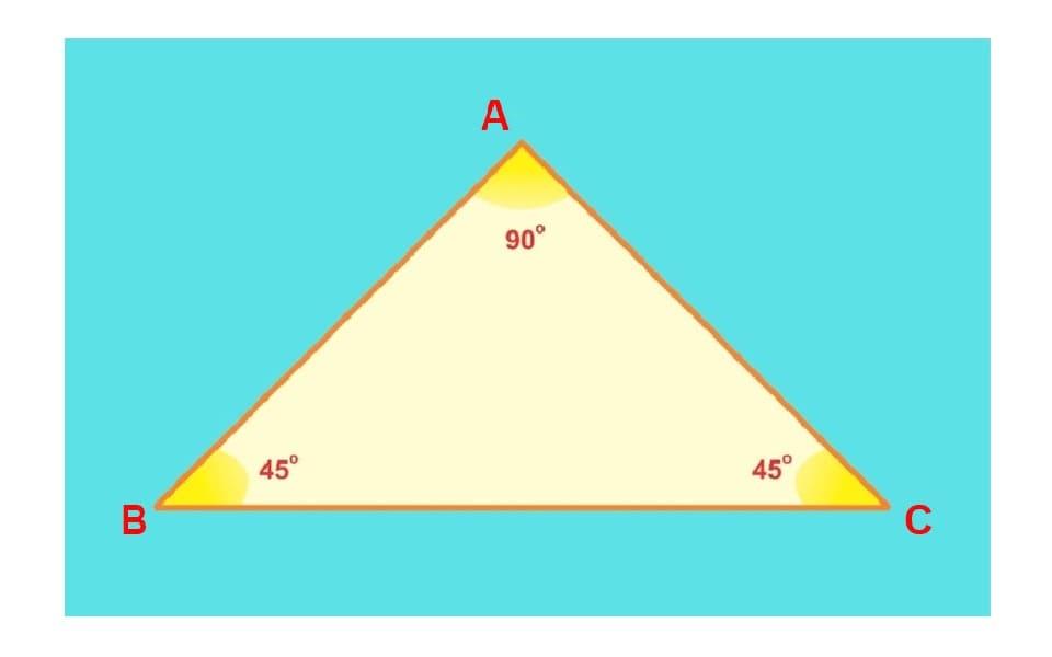 Tìm hiểu cách tính cạnh huyền tam giác vuông cân