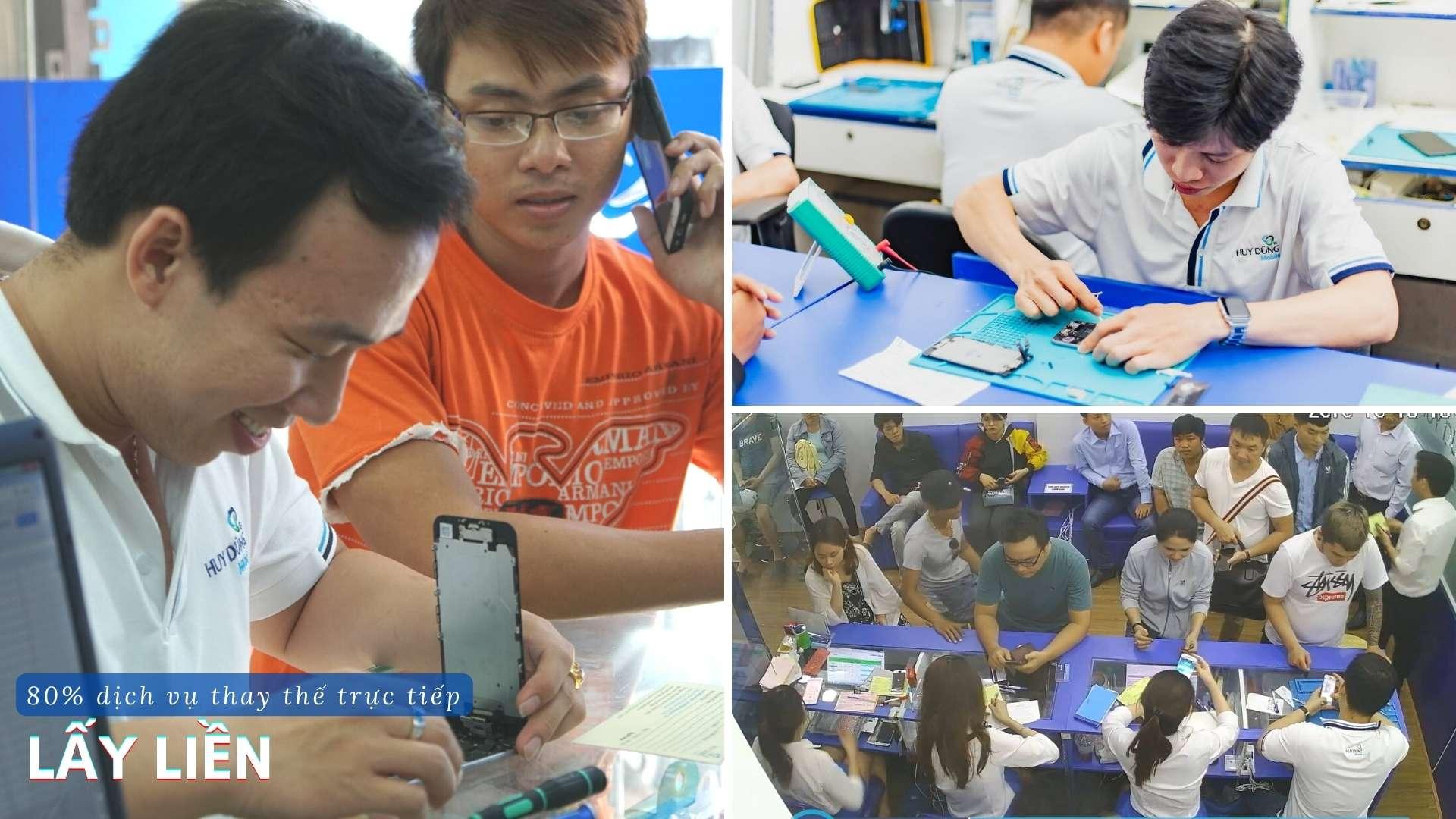 Sửa sọc màn hình iPhone 12 Pro Max lấy liền tại TPHCM