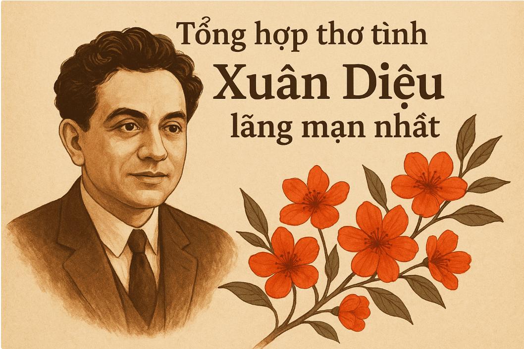 Tổng hợp những bài thơ tình Xuân Diệu lãng mạn nhất – Vũ trụ yêu thương trong thi ca