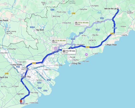 Xe An Hoà Hiệp đi Đà Lạt từ Bạc Liêu: Lịch chạy, giá vé mới nhất 2025