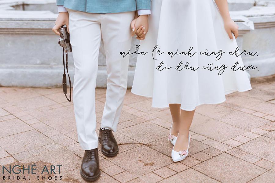 Miễn là mình cùng nhau, đi đâu cũng được - Nghé Art Bridal Shoes - 0908590288