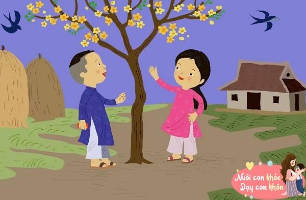 Truyện cổ tích: Sự tích cây hoa Mai vàng ngày Tết
