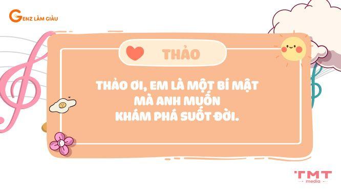 99+ Câu thả thính tên Thảo hay, ấn tượng, độc đáo, hài hước
