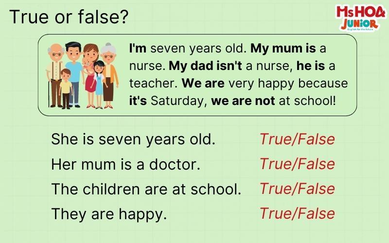 Unit 6: Thì Hiện Tại Đơn với TO BE bèm bài tập