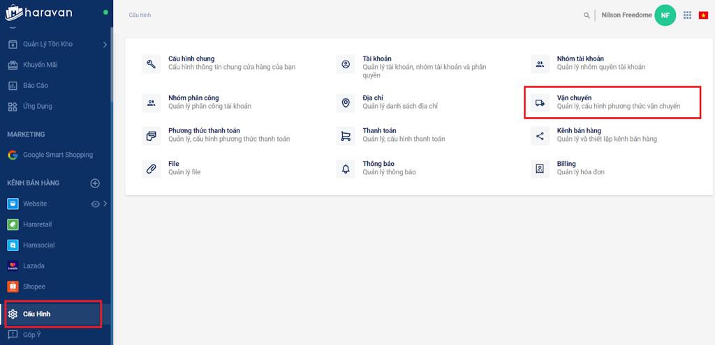 Hướng dẫn kết nối nhà vận chuyển Best Express