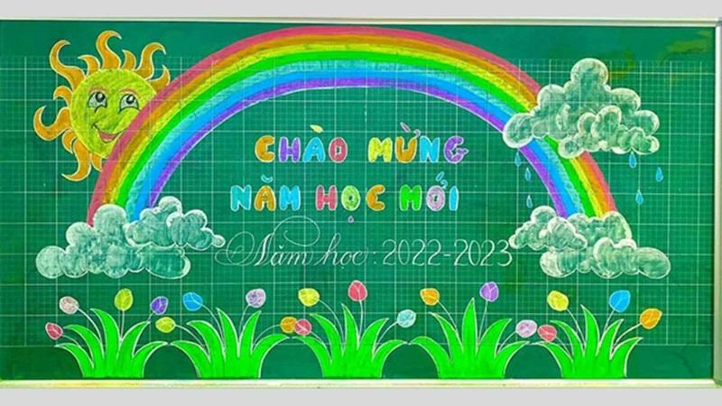 50+ mẫu trang trí bảng lớp đầu năm học mới 2025 đẹp nhất