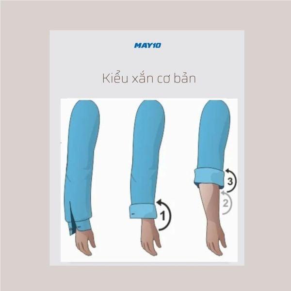 5 Cách xắn tay áo sơ mi nam Hàn Quốc dễ dàng: Chi tiết từng bước