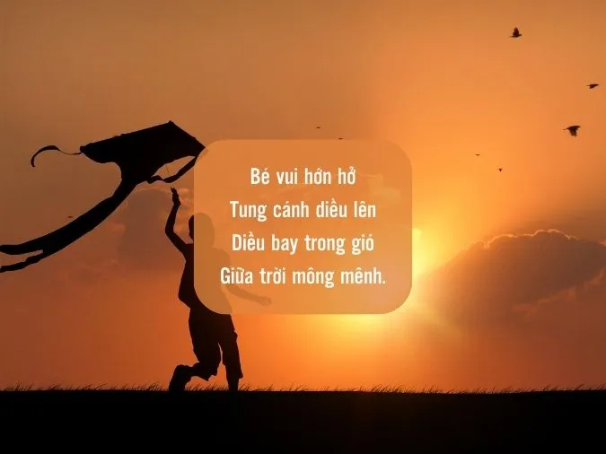 Top các bài thơ về diều hay nhất, stt về cánh diều ý nghĩa