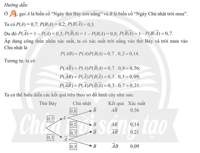 Lý thuyết xác suất có điều kiện toán 12