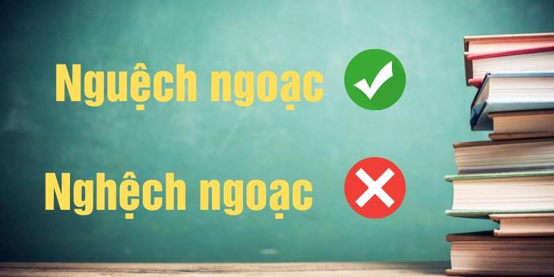 nguệch ngoạc hay nghệch ngoạc
