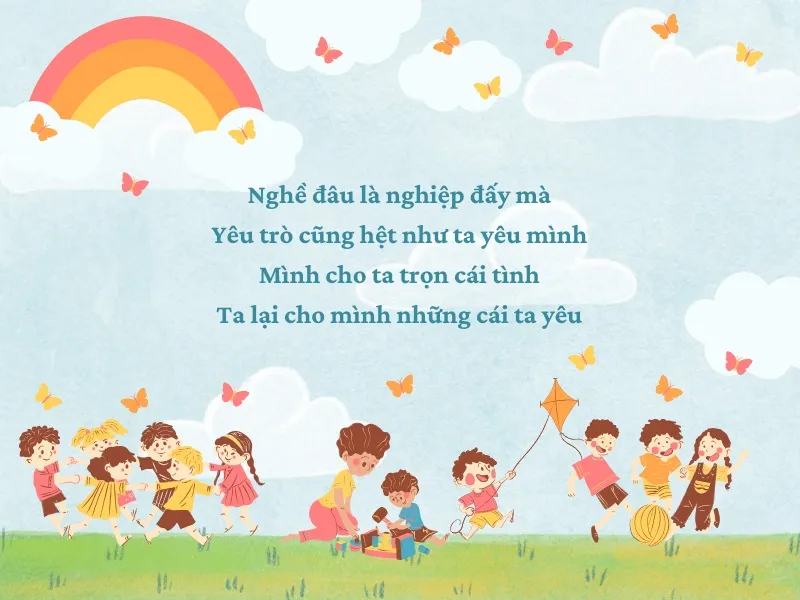 Những bài thơ về nghề giáo viên mầm non đặc biệt ý nghĩa