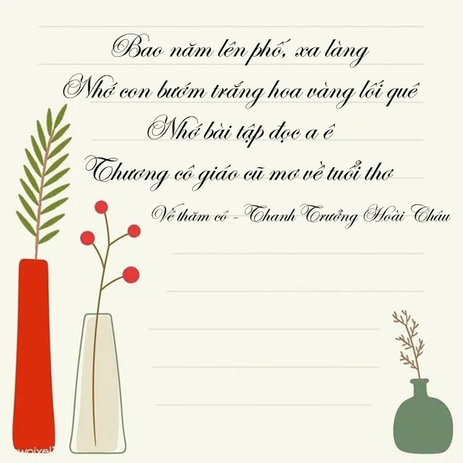 40 bài thơ ngắn về thầy cô giáo hay cho ngày Nhà giáo Việt Nam ý nghĩa