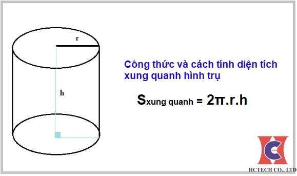 Cách Tính Diện Tích Xung Quanh Hình Trụ Và Thể Tích Hình Trụ