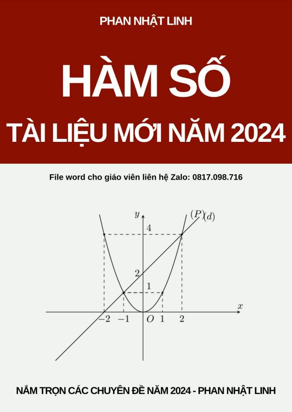 Nắm trọn chuyên đề hàm số ôn thi THPT Quốc gia môn Toán