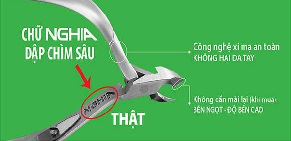 Kềm Cắt Móng 2 Chống Thép Không Gỉ Kềm Nghĩa M.03