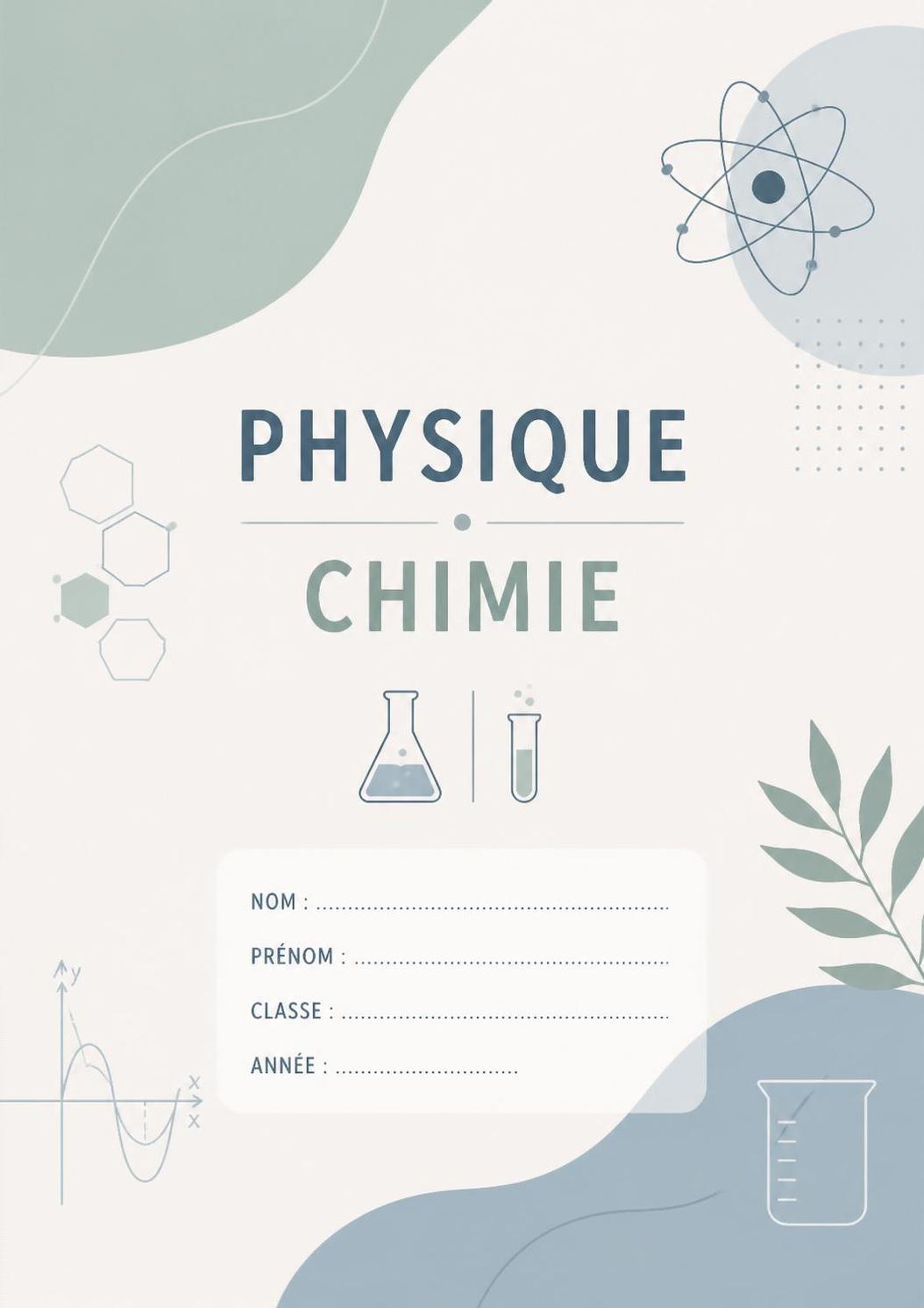 Page de garde physique chimie : astuces pour un rendu soigné et original